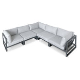 Monte Aluminum L Shape Sectionals-5 Seats ..Delivery in 3-7 working days